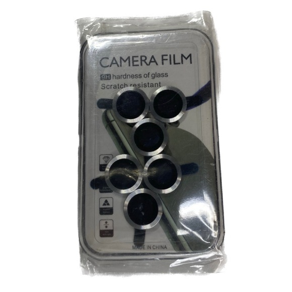 CAMERA LENS PRO DROP/ANTI DUST (SILVER) 2 PC IPHONE 12 PRO MAX - Picture 4 of 7
